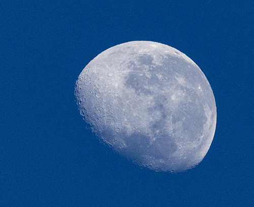 Morning time moon from Kingston Beach, Tasmania, May 2020.